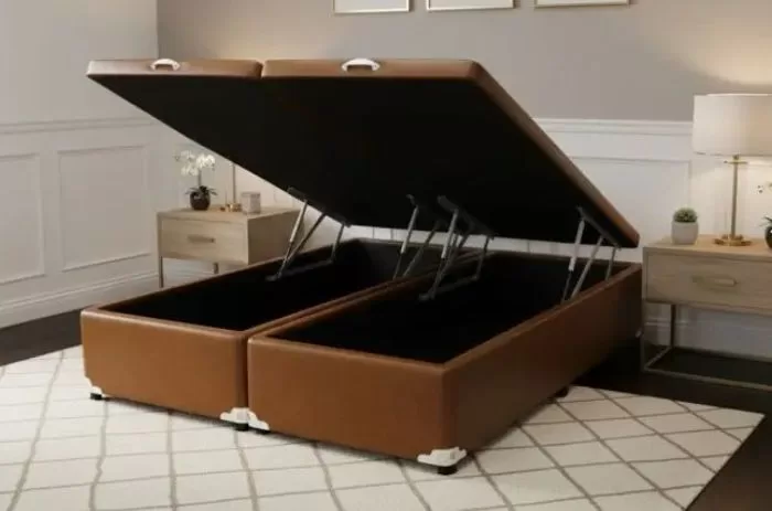 Cama box baú king da Loja Castor.
