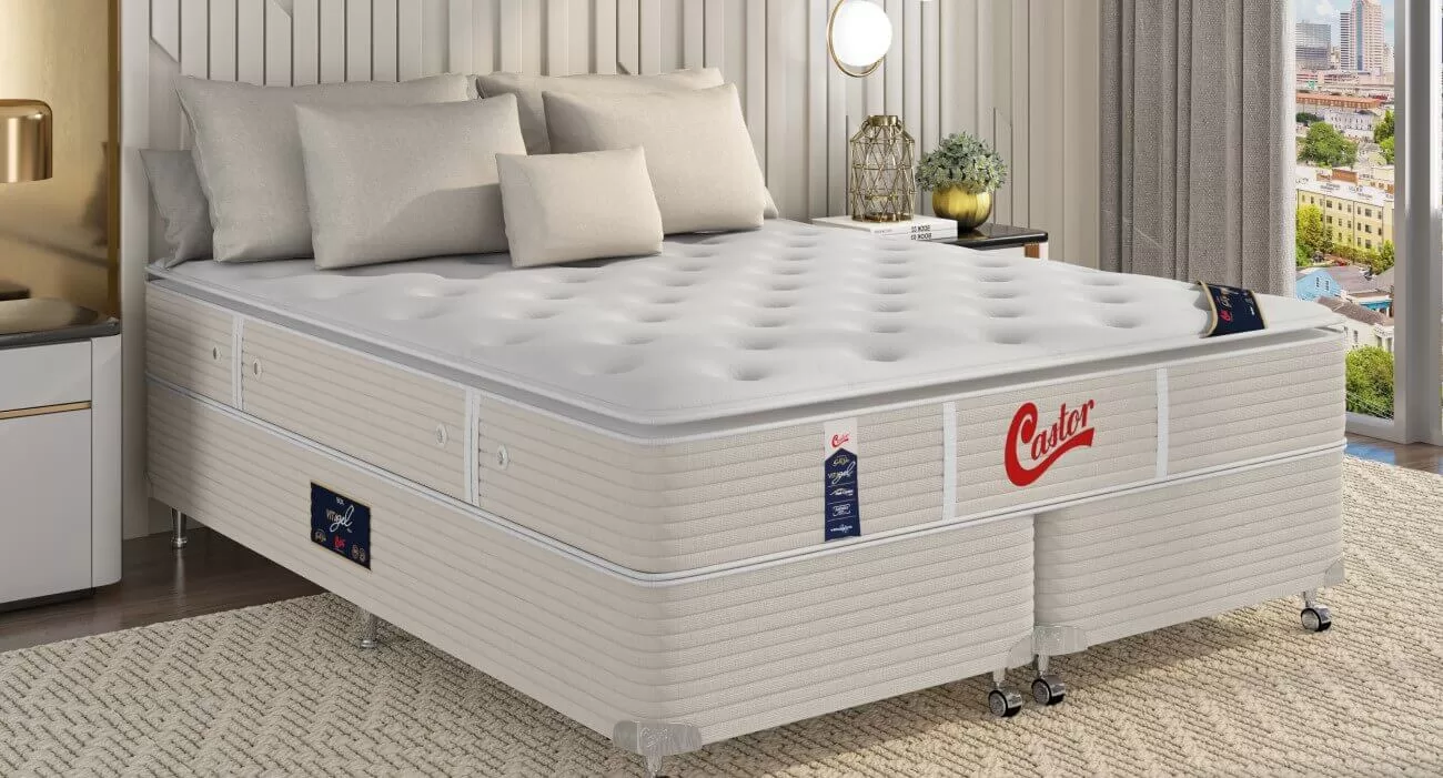 Colchão Vitagel Plus da Castor.