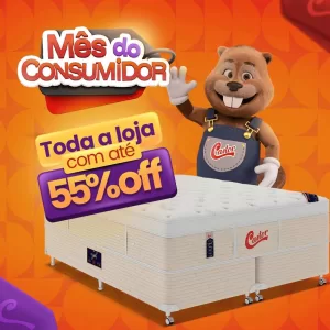 Banner lateral Mês do Consumidor Loja Castor